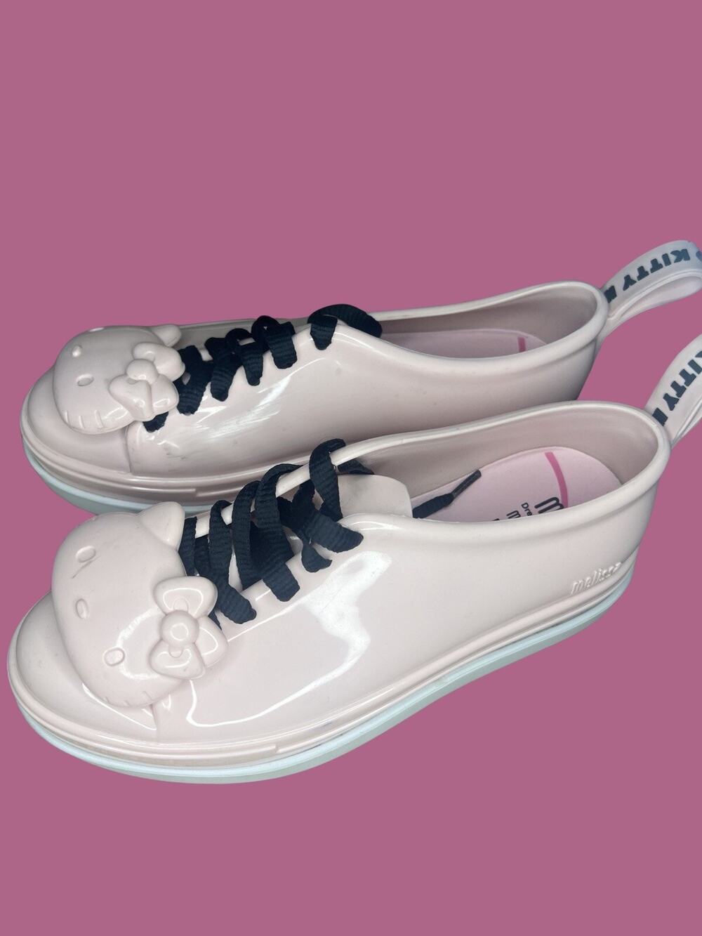 Youth Size 4- Melissa x Hello Kitty Platform Sneakers, Sanrio, Pink, Women's 6